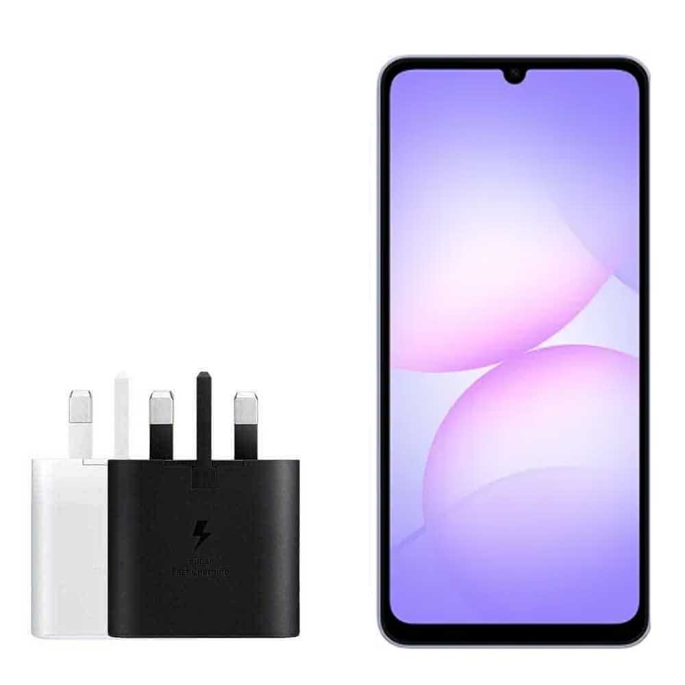 شارژر دیواری سامسونگ مدل 25W سه پین دارای فناوری Super Fast Charging