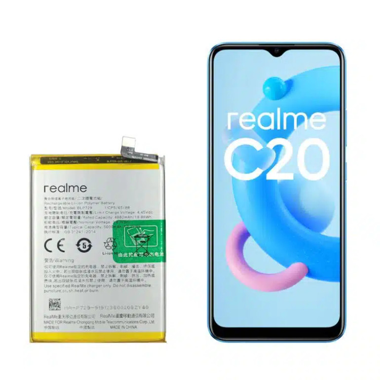 باتری اصلی گوشی ریلمی C20 مدل BLP729