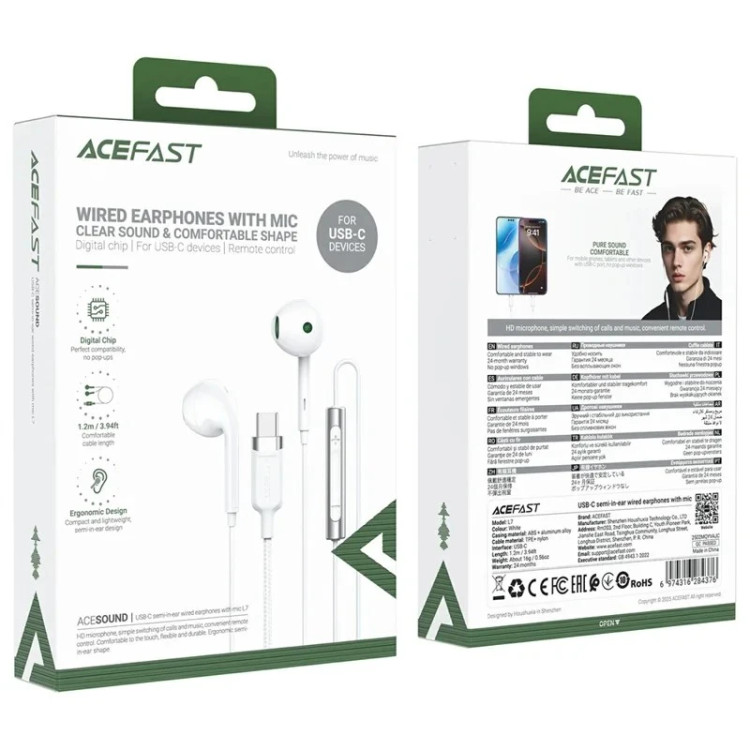 هندزفری سیمی Type C ایس فست ACEFAST L7