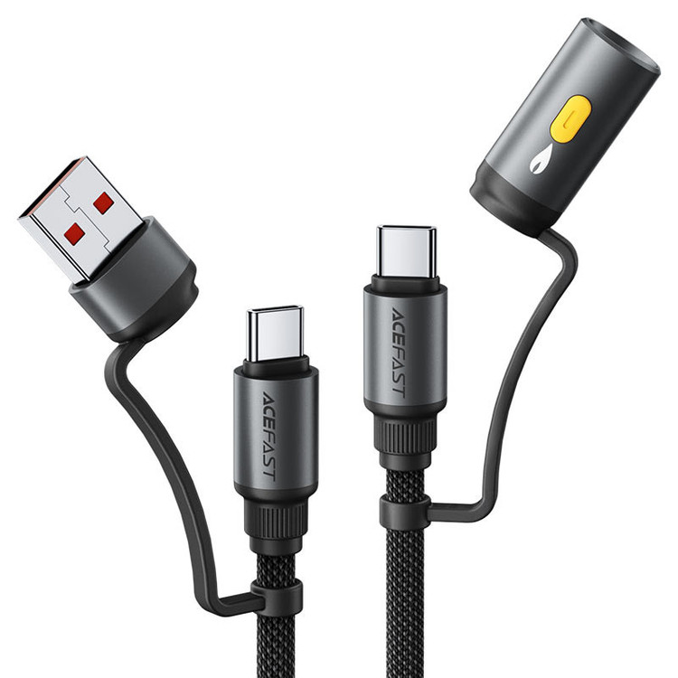 کابل تبدیل USB-C به USB/USB-C ایس فست مدل J6 طول 1.2 متر