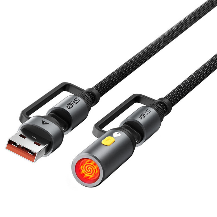 کابل تبدیل USB-C به USB/USB-C ایس فست مدل J6 طول 1.2 متر