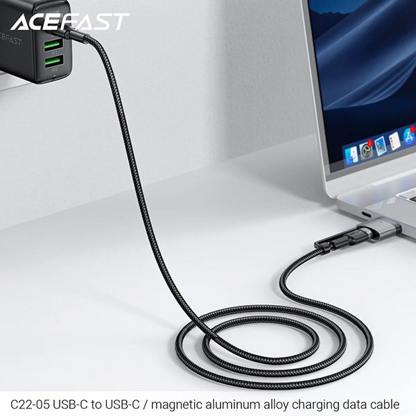 کابل تبدیل USB-C به MAG3/USB-C ایس فست مدل C22-05 طول 1.2