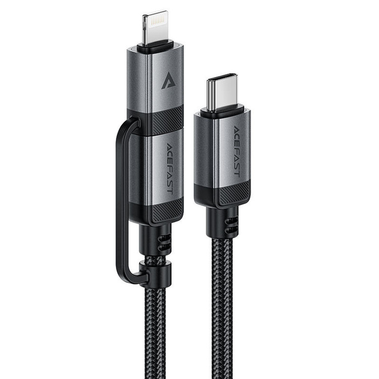 کابل تبدیل USB-C به USB-C / لایتنینگ ایس فست مدل C20-01 طول 1.2 متر