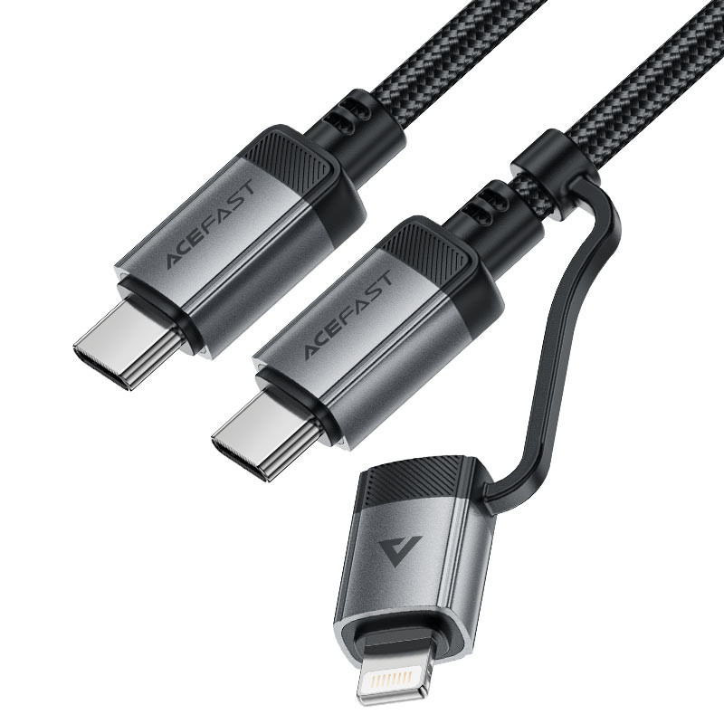 کابل تبدیل USB-C به USB-C / لایتنینگ ایس فست مدل C20-01 طول 1.2 متر