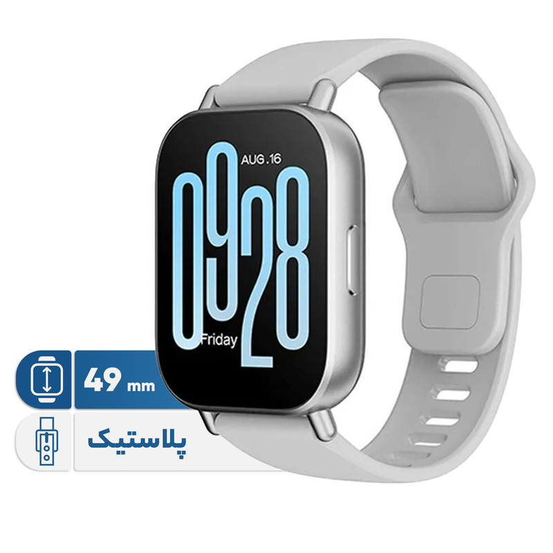 ساعت هوشمند شیائومی مدل Redmi Watch 5 Active دارای قابلیت های قابلیت مکالمه از طریق بلوتوث، قابلیت تغییر طرح ساعت یا تم بند پلاستیک