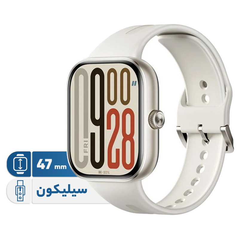 ساعت هوشمند 47 میلی‌متری شیائومی مدل Redmi Watch 5 ، مناسب برای ورزش، کنترل سطح اکسیژن خون، شمارش ضربان قلب - گلوبال