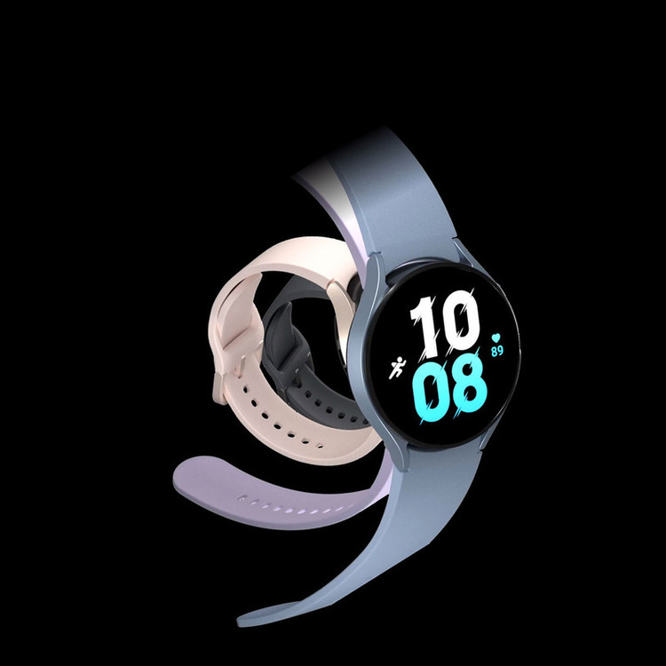 ساعت هوشمند سامسونگ مدل Galaxy Watch5 44mm دارای قابلیت های کنترل موسیقی (Music Player)، قابلیت مکالمه از طریق بلوتوث، قابلیت تغییر طرح ساعت یا تم، صفحه همیشه روشن (Always-on Display)، قابلیت نصب اپلیکیشن، پشتیبانی از دستیار صوتی بند سیلیکون