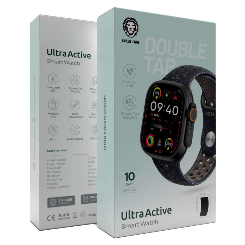 ساعت هوشمند گرین لاین مدل ZI QUALITY ULTRA BASE ACTIVE