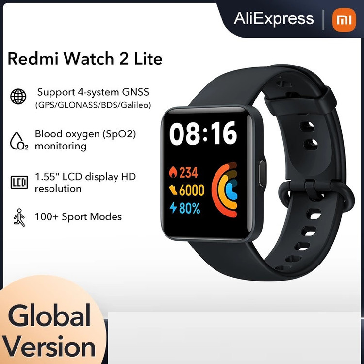 ساعت هوشمند شیائومی مدل MOH Mi Watch Lite بند سلیکونی