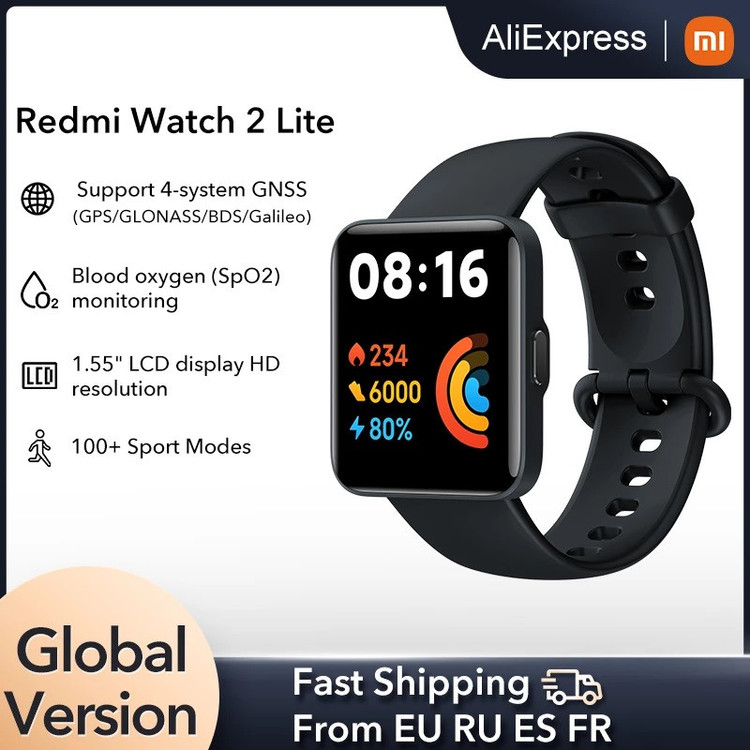 ساعت هوشمند شیائومی مدل MOH Mi Watch Lite بند سلیکونی