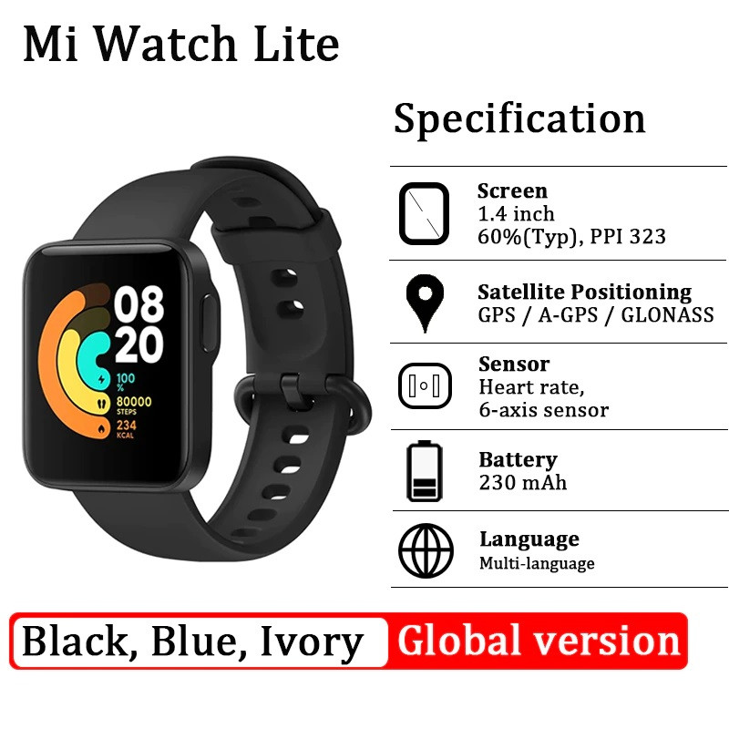 ساعت هوشمند شیائومی مدل LITE GTD بند سلیکونی