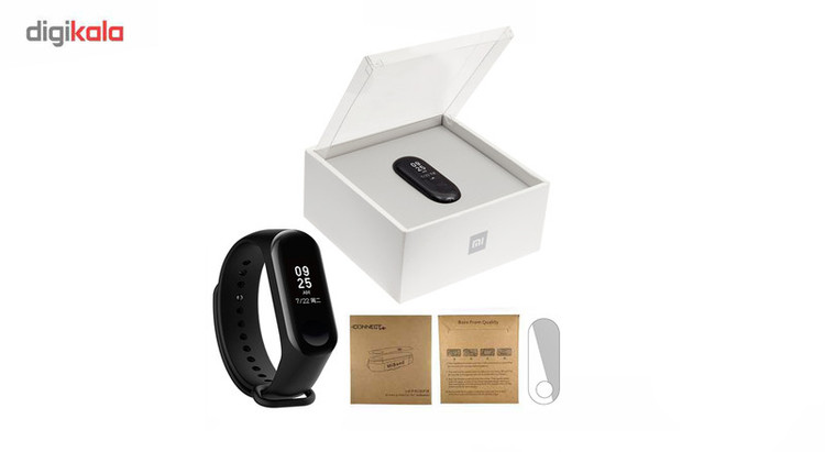 مچ بند هوشمند شیائومی مدل Mi Band 3 به همراه بند سیلیکونی و گلس کد SB