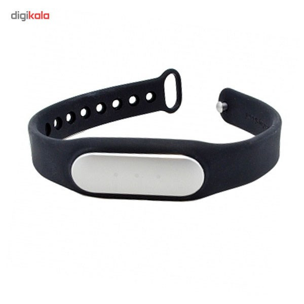گام شمار شیائومی مشکی مدل Mi Band به همراه بند رنگی