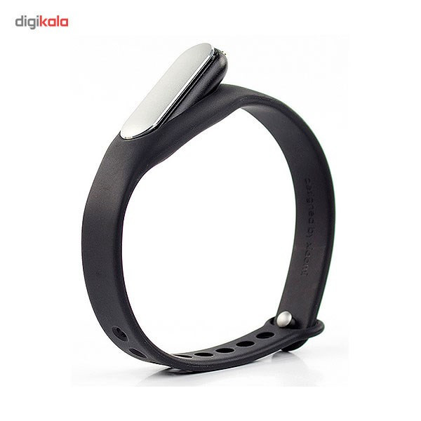 گام شمار شیائومی مشکی مدل Mi Band به همراه بند رنگی