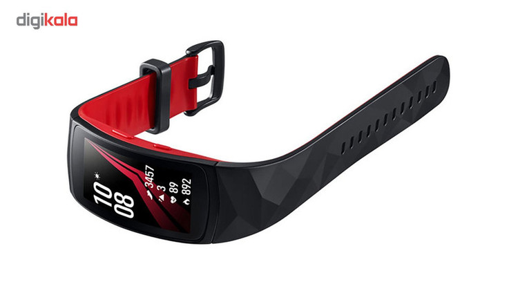 مچ بند هوشمند سامسونگ مدل Gear Fit 2 Pro Red سایز mm 158-205