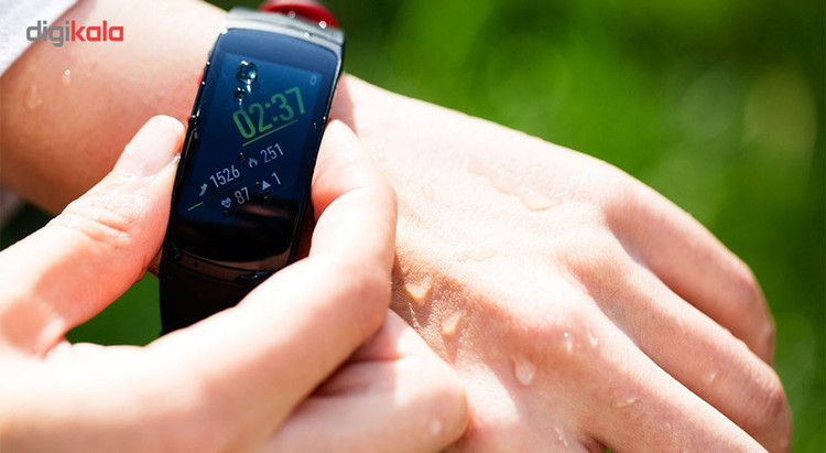 مچ بند هوشمند سامسونگ مدل Gear Fit 2 Pro Red سایز mm 158-205