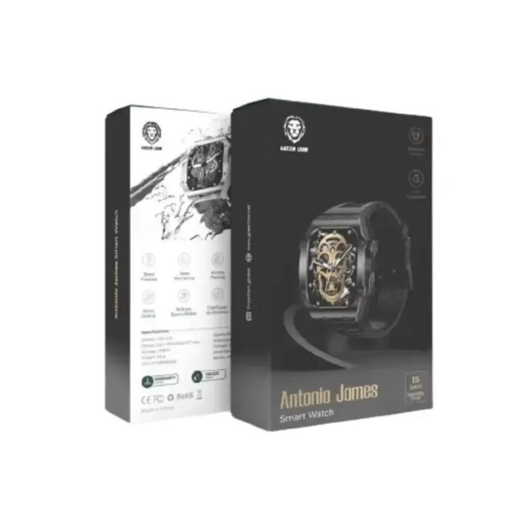 ساعت هوشمند گرین لاین مدل NAZ WATCH SPORT آنتینیو جیمز دارای قابلیت های قابلیت مکالمه از طریق بلوتوث، پشتیبانی از زبان فارسی در منو و سیستمعامل بند سیلیکون