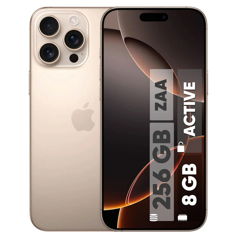 گوشی موبایل اپل مدل iPhone 16 Pro ZAA دو سیم کارت ظرفیت 256 گیگابایت و رم 8 گیگابایت - اکتیو