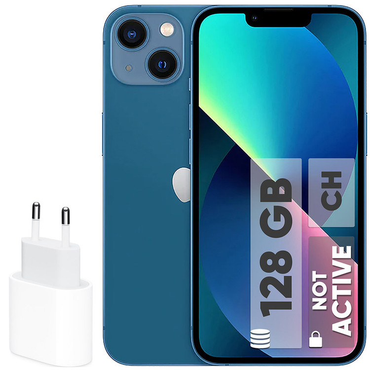 گوشی موبایل اپل مدل iPhone 13 CH دو سیم کارت ظرفیت 128 گیگابایت و رم 4 گیگابایت به همراه شارژر 20 وات اپل - نات اکتیو