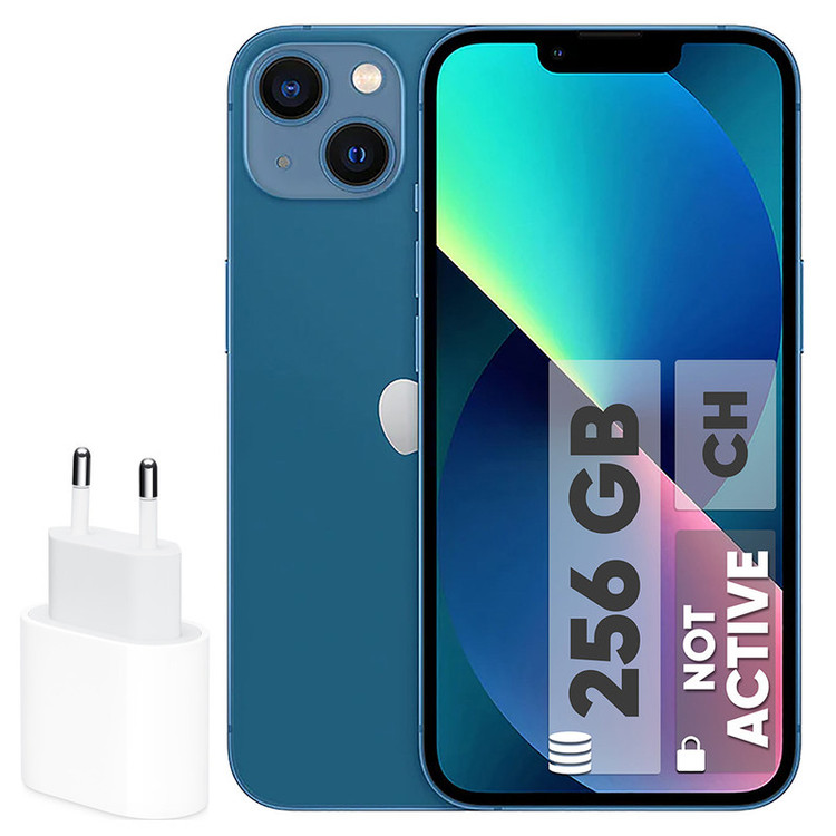 گوشی موبایل اپل مدل iPhone 13 CH دو سیم کارت ظرفیت 256 گیگابایت و رم 4 گیگابایت به همراه شارژر 20 وات اپل - نات اکتیو