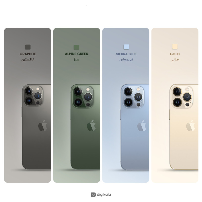 گوشی موبایل اپل مدل iPhone 13 Pro LLA تک سیم کارت ظرفیت یک ترابایت و 6 گیگابایت رم - اکتیو