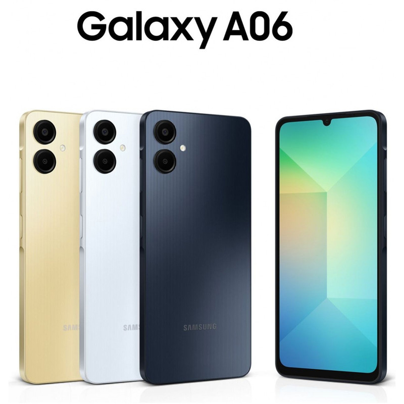 گوشی موبایل سامسونگ مدل Galaxy A06 5G دو سیم کارت 128 گیگابایت و رم 4 گیگابایت به همراه شارژر 25 وات سامسونگ