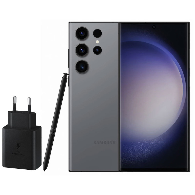 گوشی موبایل سامسونگ مدل Galaxy S23 Ultra دو سیم کارت ظرفیت 512 گیگابایت و رم 12 گیگابایت به همراه شارژر 45 وات سامسونگ