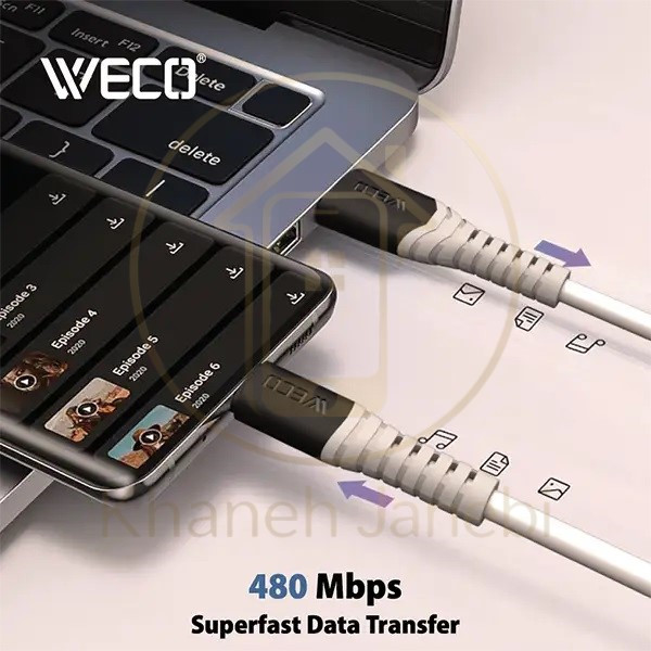 خرید کابل شارژ ویکو WeC-18 ECO-PAR Type-C