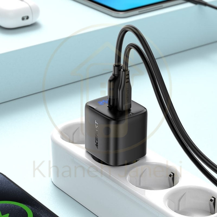 شارژر دیواری ایس فست ACEFAST A114 PD25W GaN Fast Charger توان 25 وات