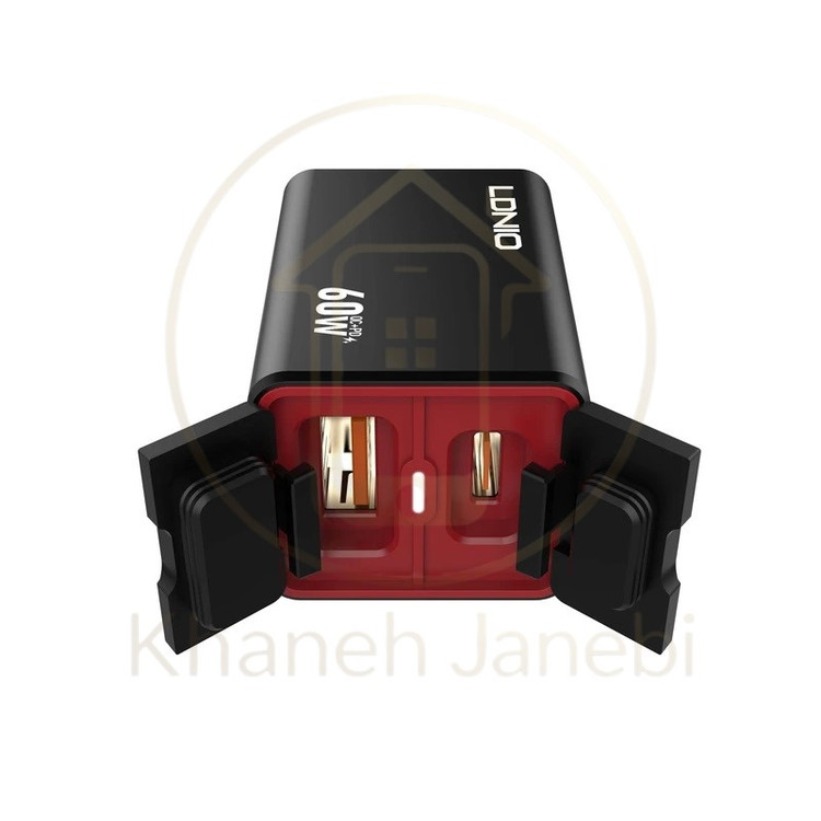 شارژر موبایل موتورسیکلت الدینیو Ldnio C108 توان 60 وات همراه با کابل