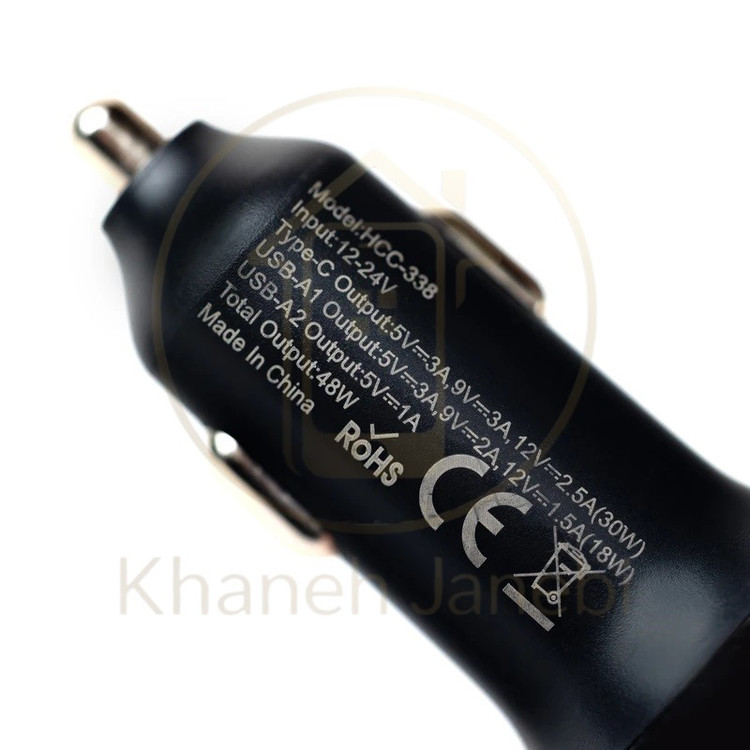 شارژر فندکي 30 وات هیسکا HISKA HCC-338